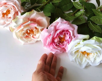 Fleurs de rosier sauvage artificielles, Rose sur tige, Roses artificielles, Roses artificielles, Vase bouquet de fleurs, Fleurs artificielles, Bouquet de roses, 71 cm de haut/28 po