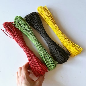 Twisted paper cord 45m/148feet/49yards 2mm Paper Twine Colorful crafting cord crafting paper string Bright twisted paper for gift wrapping