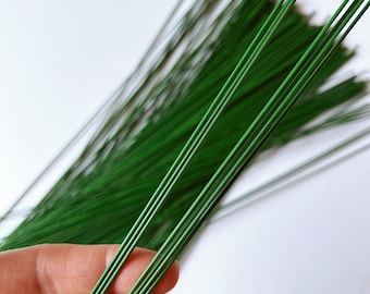 Extra Strong Floral Wire Stems 1.4mm, 16 Inch/40 cm 50 pieces crocheting kit DIY Bouquet Supplies crochet ted crochetering
