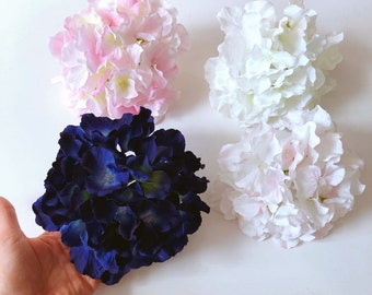 Silk hydrangea, Pink, Navy or snow White, Artificial blooming flowers, Small flowers, Hydrangeas, Faux flowers, Flower crowns