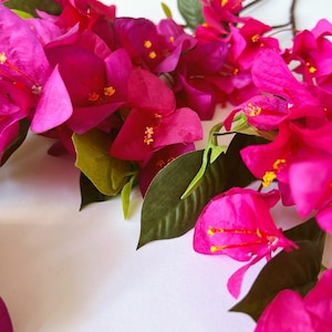 Bougainvilliers en soie artificielle, tige de fleur en papier artificielle, fleurs artificielles, petit bougainvillier glabra, fleurs de mariage colorées, 78 cm image 3