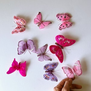 Feather Butterfly: Summer Wreath Decor, Hair Accessories
