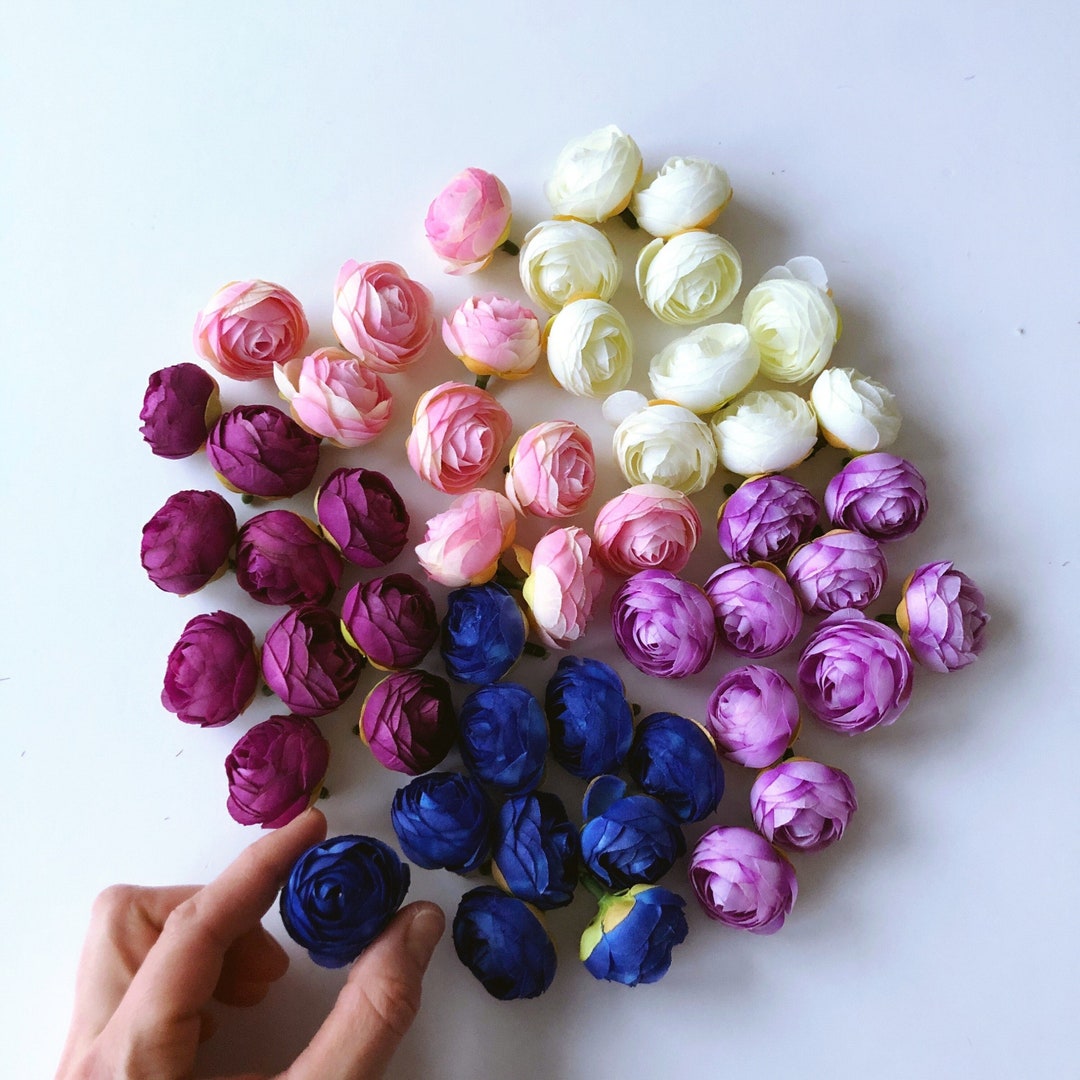 Diy Ranunculus Ranunculus Flower Buds for DIY Projects Artificial Silk Flowers ...
