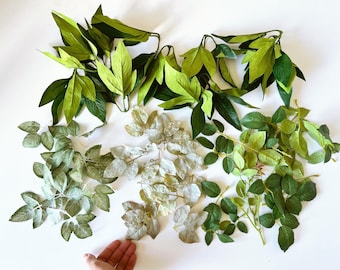 Artificial Greenery Filler Bundle Premiun Fake botany arrangement supply (60 Pieces) bouquet filler