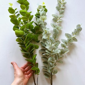 Artificial eucalyptus brunch 97 cm/38 in Bouquet filler Flowers in a vase Faux flowers Sage green eucalyptus stems huge greenery bouquet