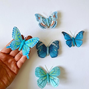 Feather Butterfly with Knob: Millinery Decor, DIY Fascinator