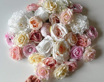 Artificial Rose & Peony Flower Mix: DIY Wedding Arrangement Flowers