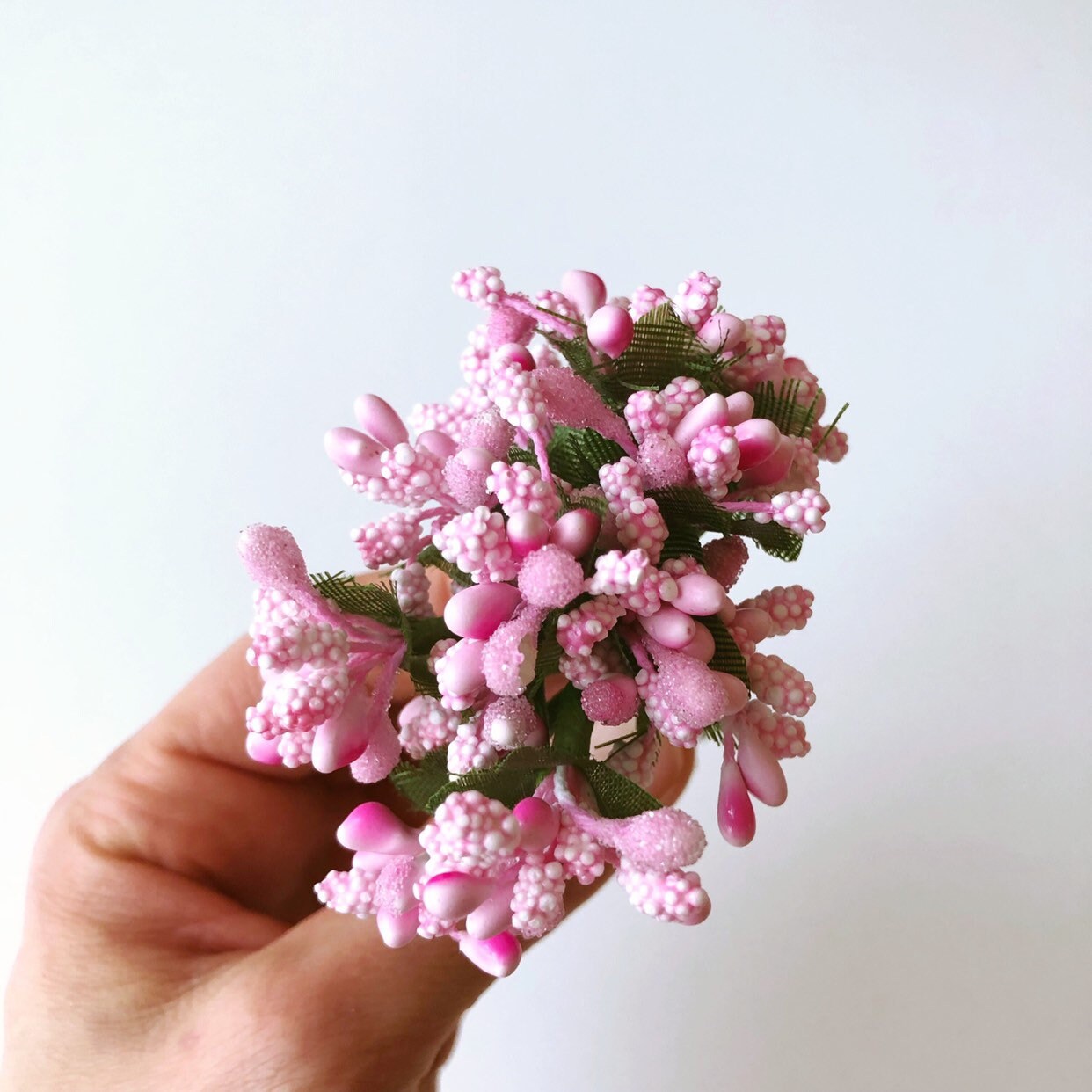 baby pink artificial flowers