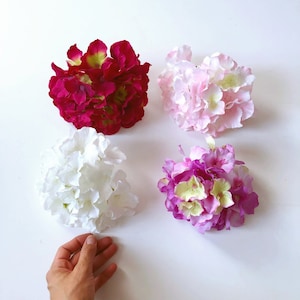 Silk Hydrangea Flower Head: DIY Wedding Bouquet Filler