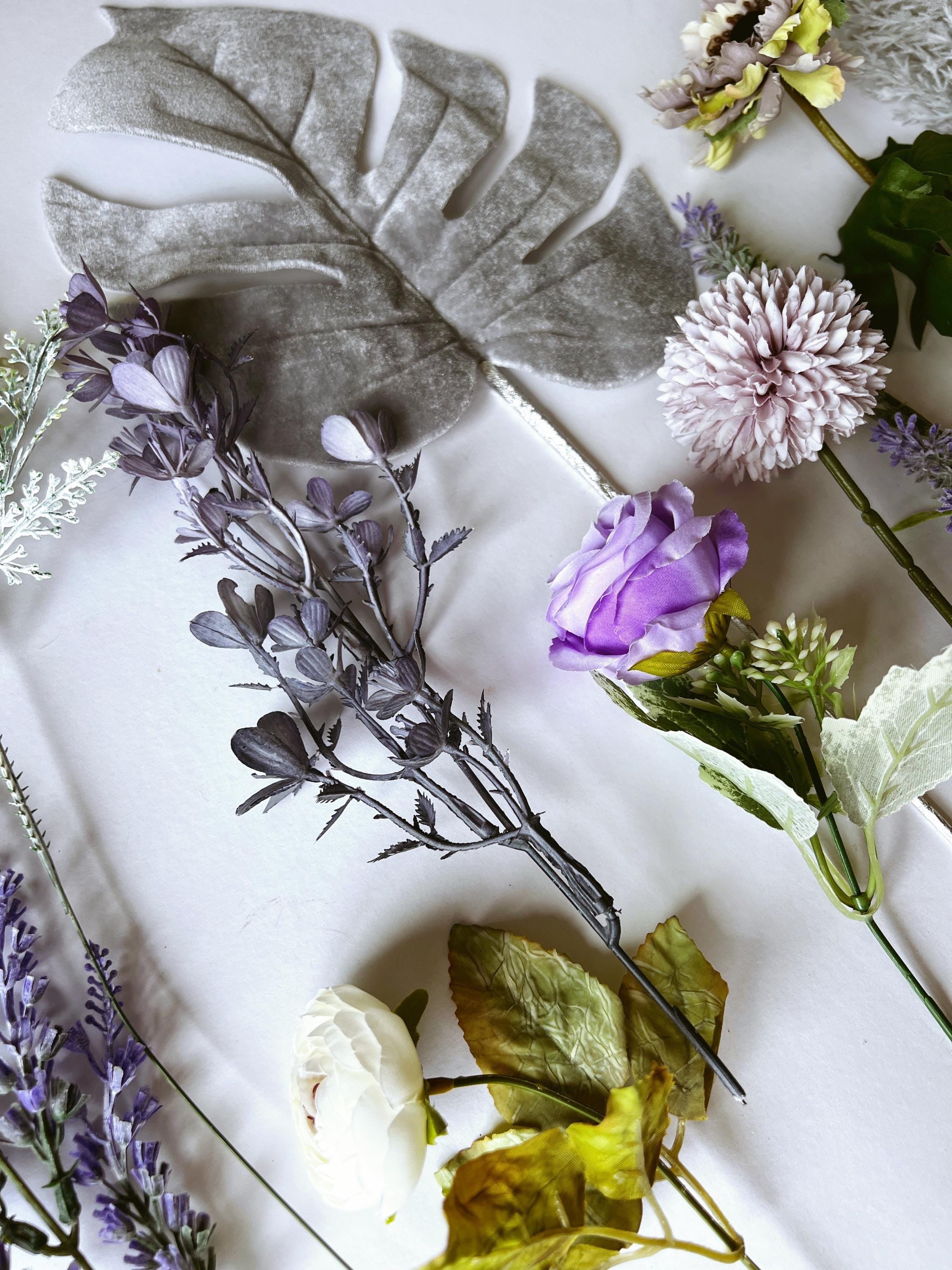 Fleurs de Lavande Artificielles 9 Paquets de Fausses Fleurs D'ExtéRieur