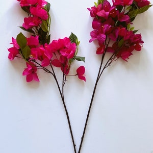 Bougainvilliers en soie artificielle, tige de fleur en papier artificielle, fleurs artificielles, petit bougainvillier glabra, fleurs de mariage colorées, 78 cm image 5