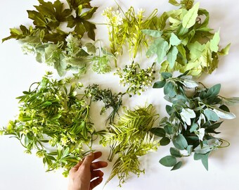 Fogliame artificiale, 110 pezzi, confezione di riempimento, botanica artificiale, forniture per composizioni floreali, riempitivo per bouquet