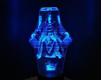 Emperor Palpatine 3D LED Lamp: Star Wars Hologram Night Light