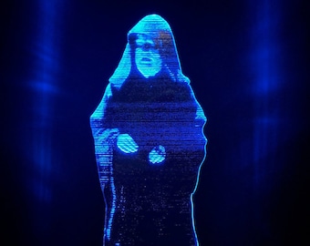 Emperor Palpatine LED Desk Lamp: Star Wars Hologram, Remote Control