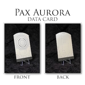 PAX AURORAデータカード スター・ウォーズ プロップレプリカ。『マンダロリアン』と『アソーカ』に登場。アクリルスタンド付属。