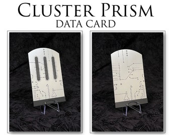 Cluster Prism Data Card: Star Wars Prop Replica with Stand