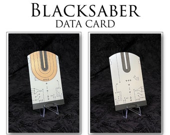 Blacksaber Data Card: Star Wars Prop Replica with Acrylic Stand