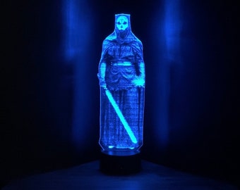 Darth Nihilus Hologram Lamp: KOTOR Sith Lord, Multi Color LED Light