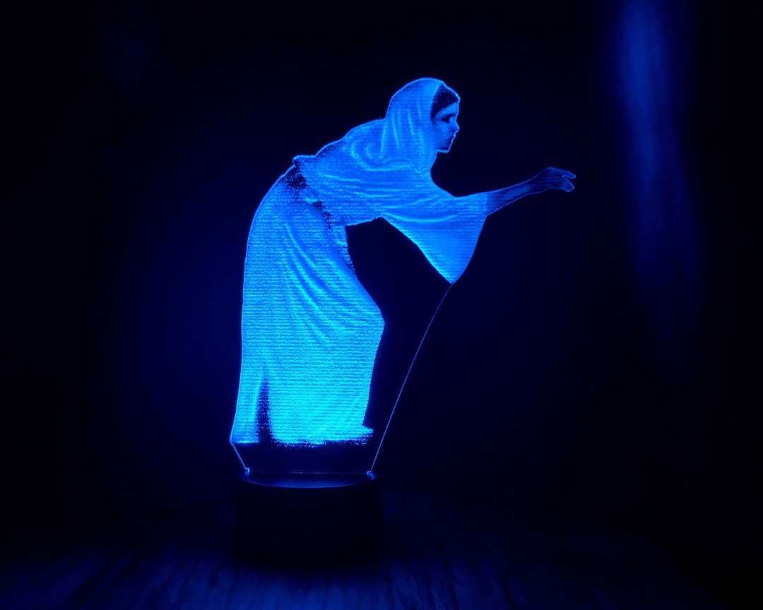 Princess Leia Hologram, A New Hope, Edge Lit Acrylic LED