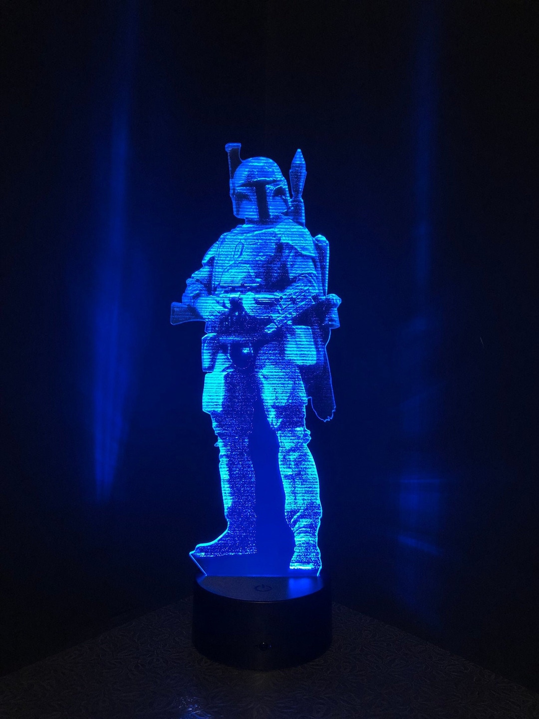 Boba Fett 3D LED Hologram Light: Star Wars Desk Lamp With Remote