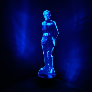 Grand Moff Tarkin Hologram: Edge Lit LED Acrylic Star Wars Gift