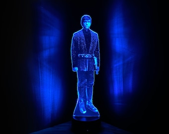 Luke Skywalker Hologram LED Desk Lamp - Star Wars Gift
