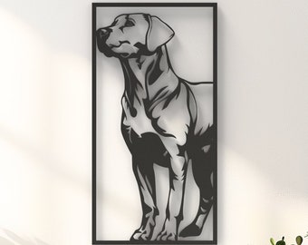 Labrador Retriever Wall Art - Decorazione da appendere alla parete - Golden Retriever Art - Labrador americano