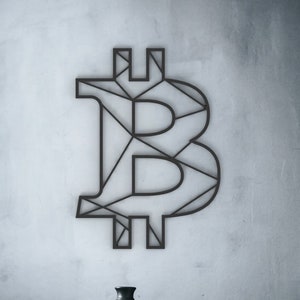 Bitcoin - Hanging Wall Art - Cryptocurrency Wall Decor