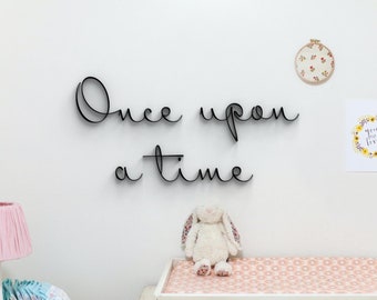 Once upon a time - hanging wall decor - Nursery Decor - Childrens Decor