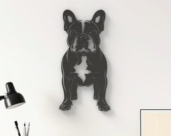 French Bulldog Wall Art - Hanging Wall Decor - Pet Portrait - English Bulldog
