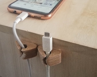 Cable Holder (Pack of 3) - Wire Organizer - Charger Organizer - Table Cable Organizer - Cord holder - Cable Management