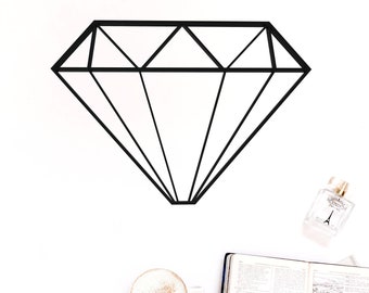 Geometric Diamond Sculpture 3D - Hanging Wall Art - Figure Wall Decor - Scandinavian Style Hygge - Home Wall Decor - Home Decor - Boho Wall