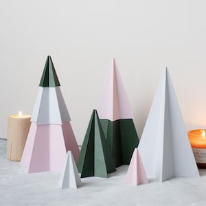 Geometric Christmas Tree - Modern Holiday Decor, Christmas Tree, Minimalist Christmas Centerpiece