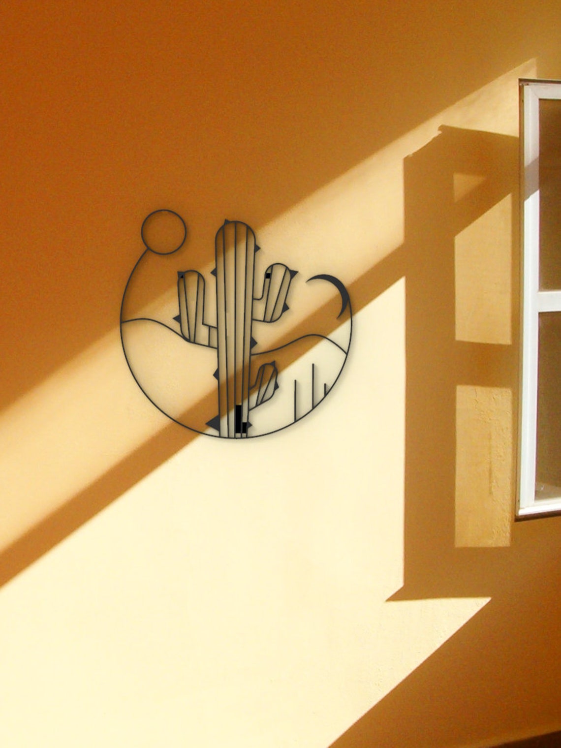 Boho Desert Wall Decor Hanging Wall Art Cactus Wall Art Etsy