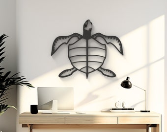 Archelon Turtle Hanging Wall Art, Sea Turtle, Narrow Wall Art, Coastal Decor, Beachy Decor