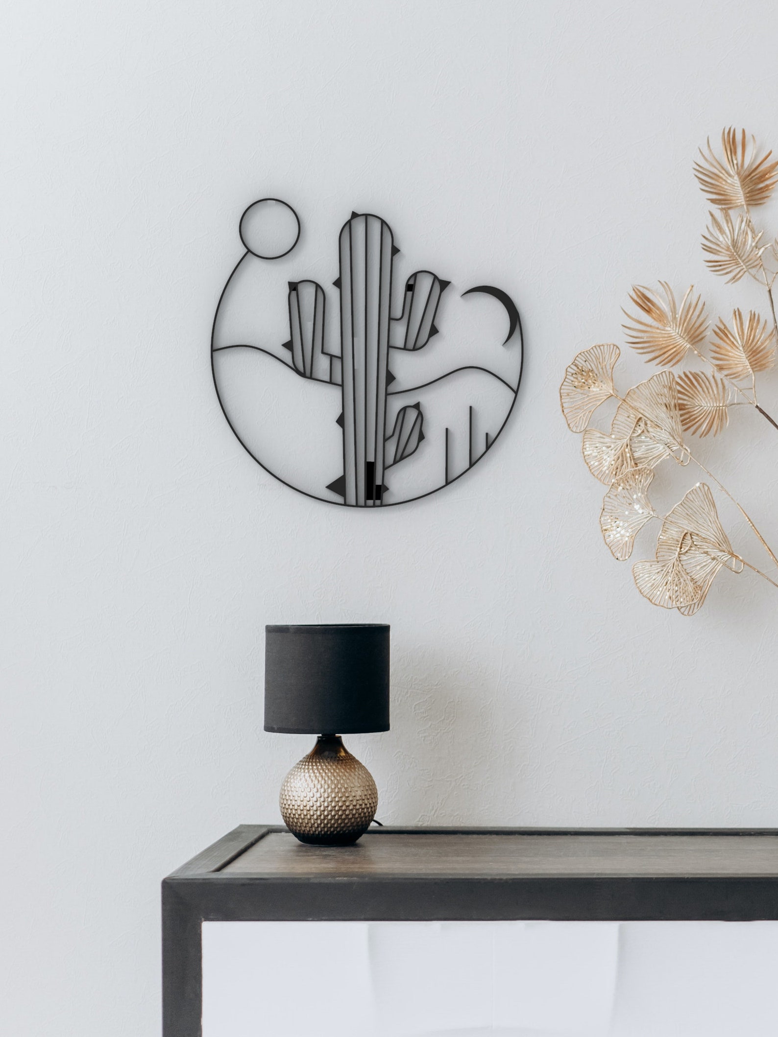 Boho Desert Wall Decor Hanging Wall Art Cactus Wall Art Etsy