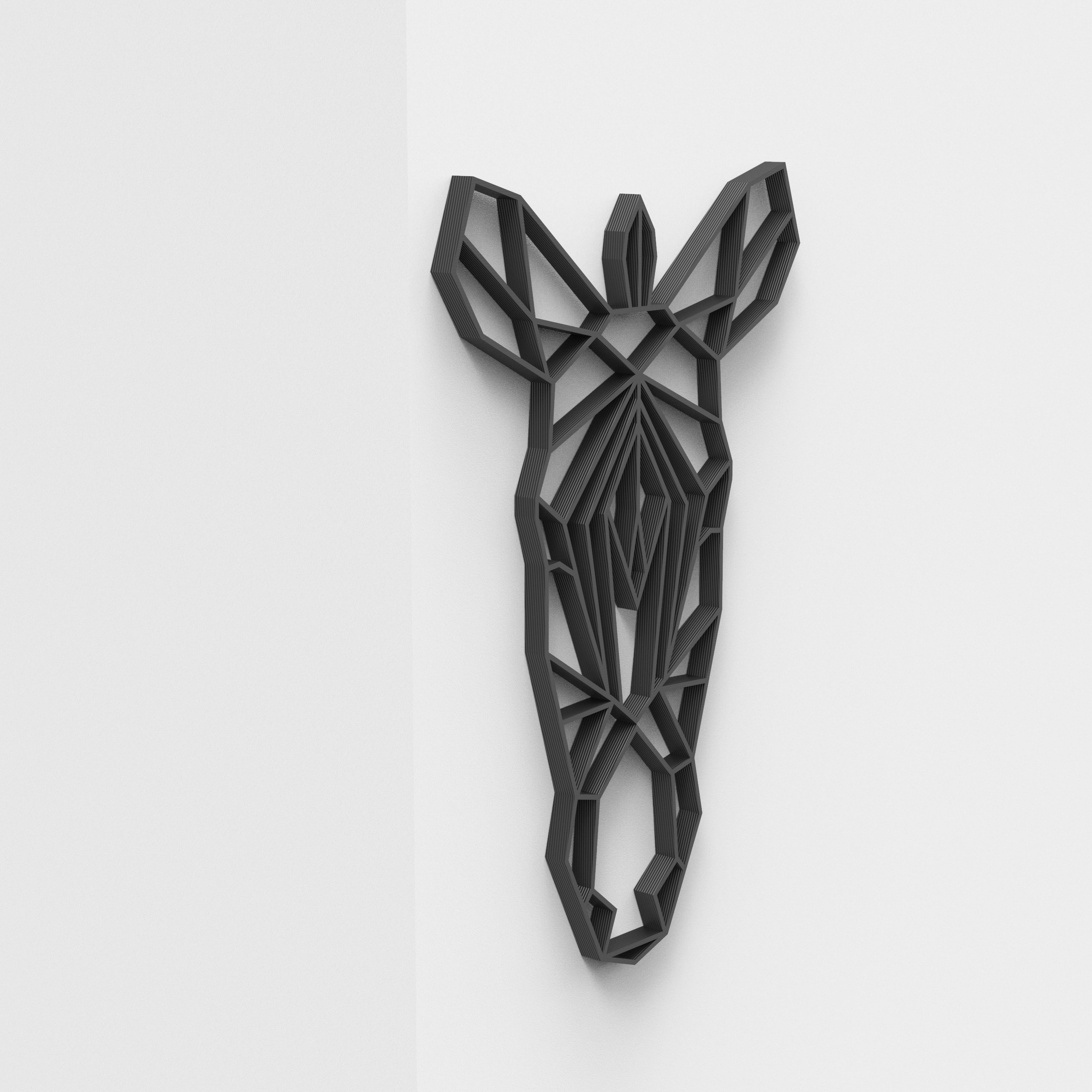 Geometric Zebra Head Hanging Wall Art Etsy