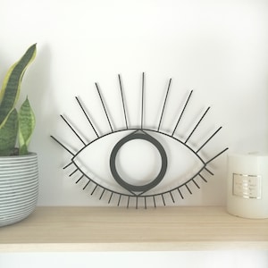Boho Eye - Geometric Evil Eye - Sculpture 3D - Hanging Wall Art - Figure Wall Decor - Scandinavian Style Hygge - Home Decor - Boho Decor