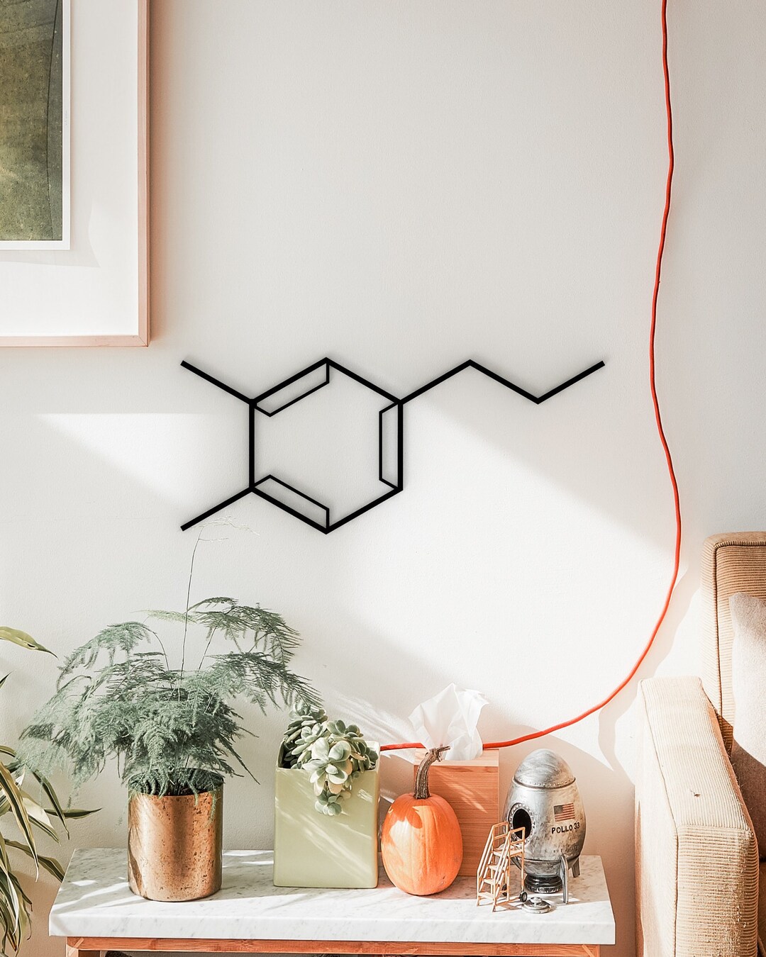 Dopamine Molecule Hanging Wall Art - Etsy
