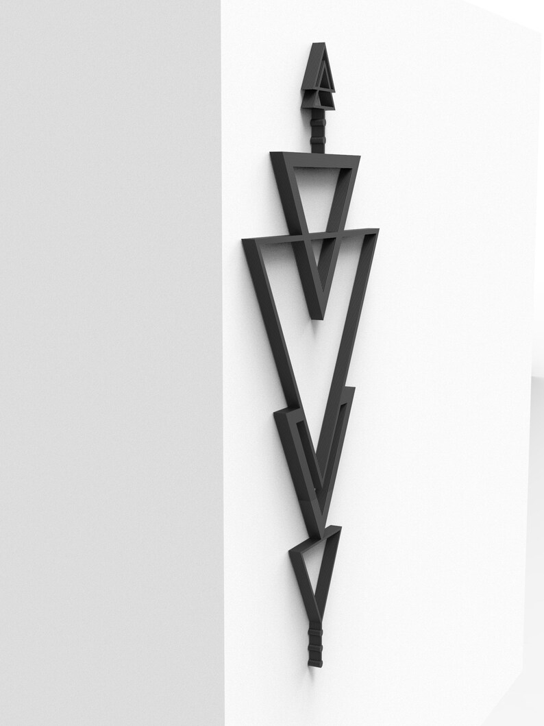 Triangle Wall Decor Hanging Wall Art Etsy