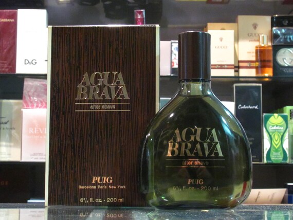 Agua Brava Puig Aftershave Lotion 200ml Splash Vintage 