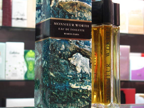 Monsieur Worth Eau De Toilette 103ml Edt Splash Vintage Etsy