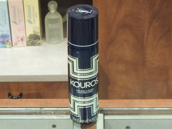 Kouros YSL Yves Saint Laurent Mousse a Raser Shaving Foam 150ml Vintage Very rare