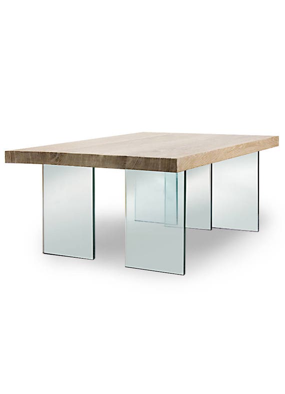 Coffee Table Natural Refined Contrast Between Glass And - Oak Leg Glass Top Coffee Table Coffee Table Natural Refined Contrast Between Glass And - Oak Leg Glass Top Coffee Table