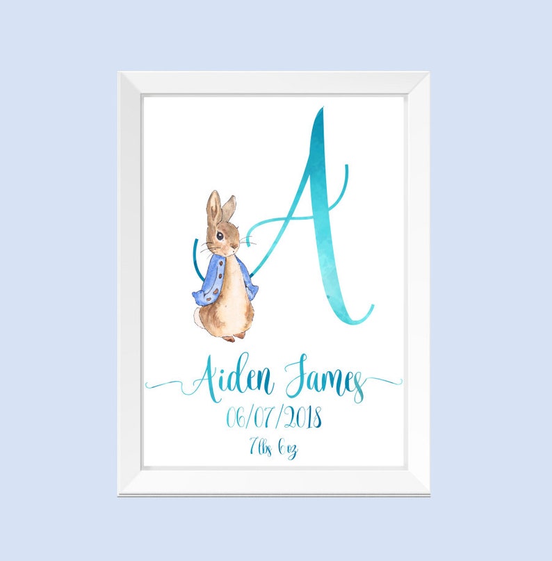 peter rabbit prints for nursery