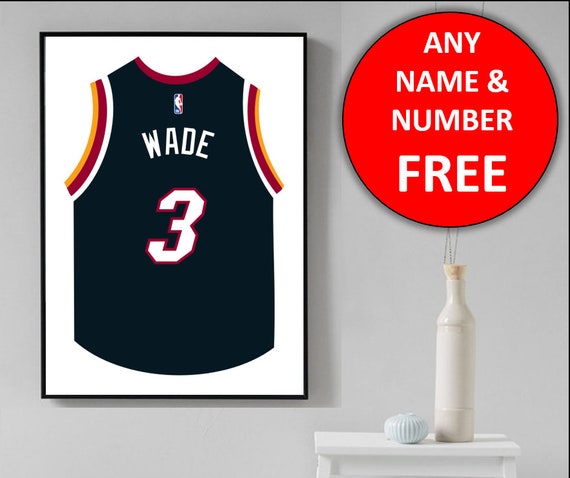Custom Basketball Jersey-Personnalisé Sports Man Cave Kids Room Wall Decals Custom Basketball Jersey-Personnalisé Sports Man Cave Kids Room Wall Decals