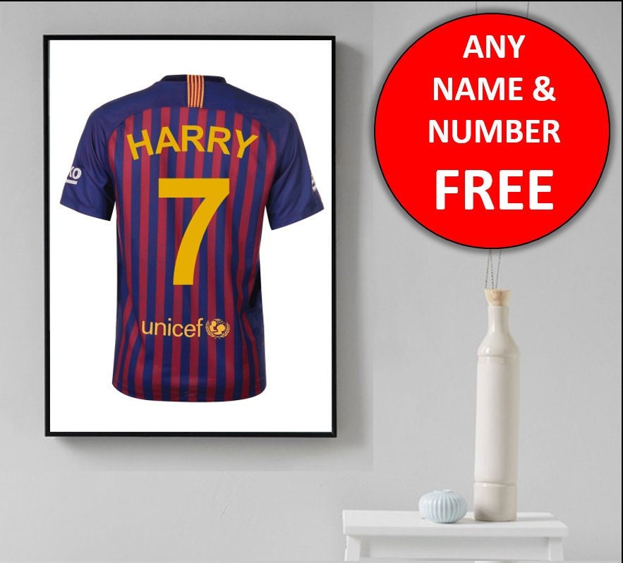 personalised barcelona jersey