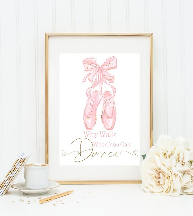 Ballerina Nursery Wall Art Prints Set of 3 Watercolour Ballet - Etsy