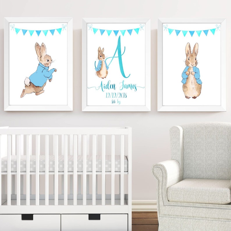 peter rabbit wall art nursery