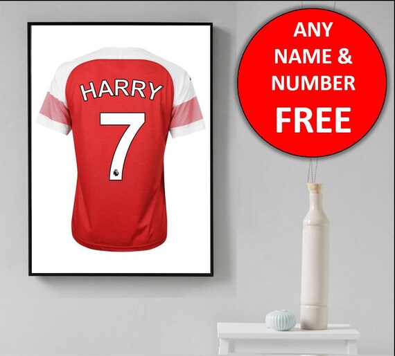personalised football shirts arsenal
